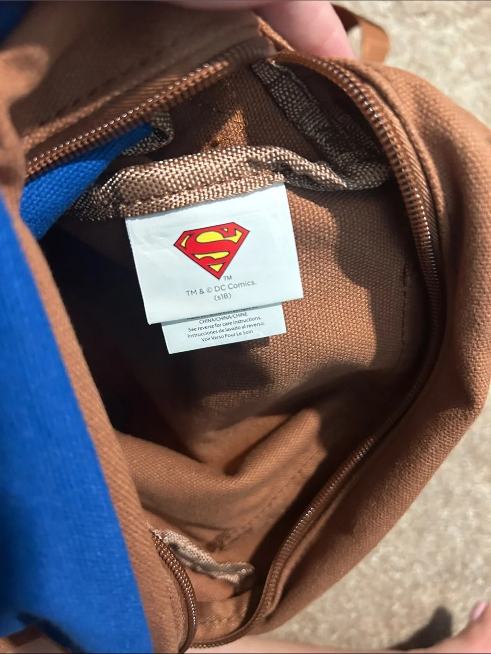 Daily Planet Superman Brown Canvas Messenger Bag for Men